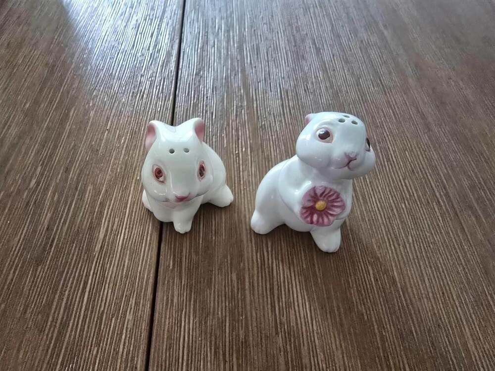 Vintage Avon 1983 Bunny Salt & Pepper Shakers – Rose Garden Designs
